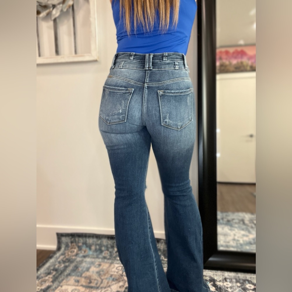 KanCan Sassy Super Flare Denim - Picture 2 of 3